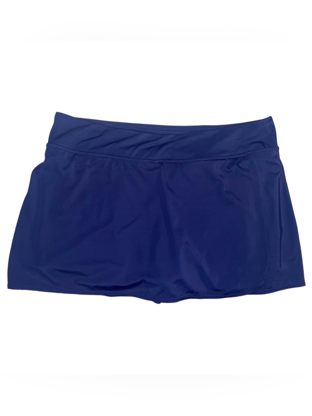 KIM ROGERS Curvy Swim “Skort” or Skirt Navy Blue Size 16W